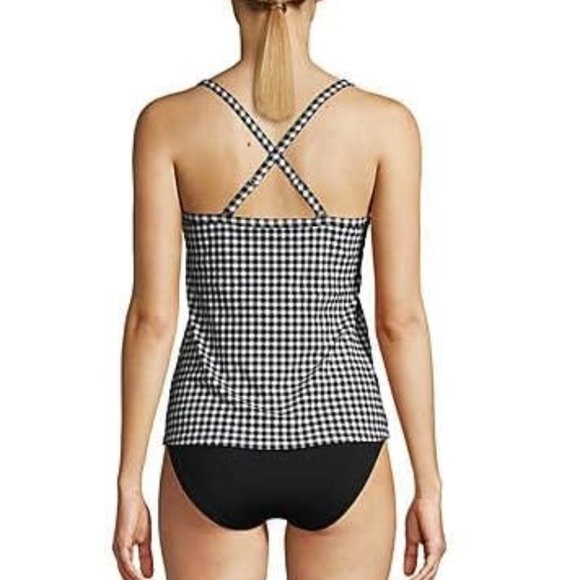 NWT Lands' End Women's Tie Front Underwire Tankini Swim Top Size 18 $75 XX001 - Picture 4 of 4